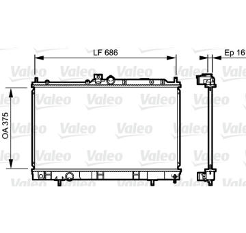 Chladič, chlazení motoru VALEO 735198