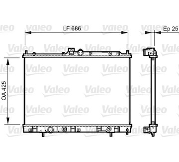 Chladič, chlazení motoru VALEO 735202