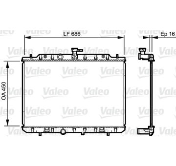 Chladič, chlazení motoru VALEO 735205