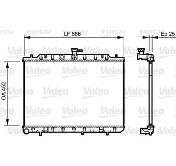 Chladič, chlazení motoru VALEO 735206