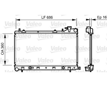 Chladič, chlazení motoru VALEO 735209