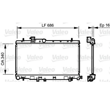 Chladič, chlazení motoru VALEO 735211