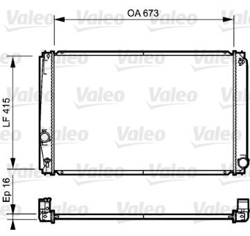 Chladič, chlazení motoru VALEO 735215