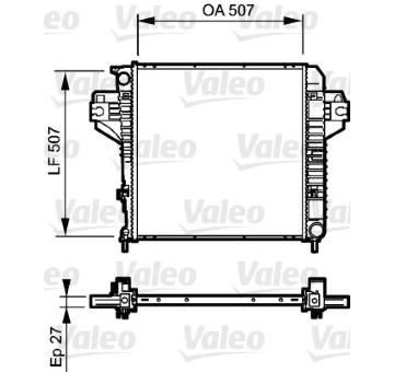Chladič, chlazení motoru VALEO 735221