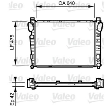 Chladič, chlazení motoru VALEO 735230