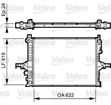 Chladič, chlazení motoru VALEO 735237