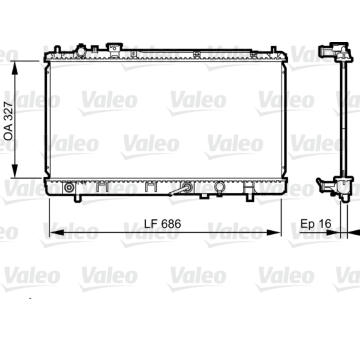 Chladič, chlazení motoru VALEO 735240