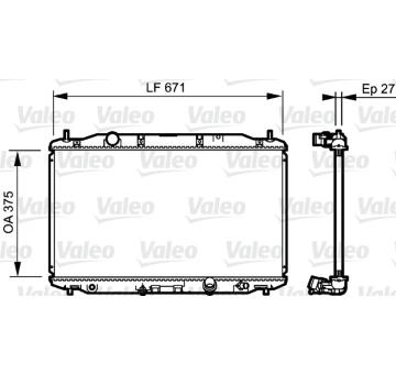 Chladič, chlazení motoru VALEO 735242