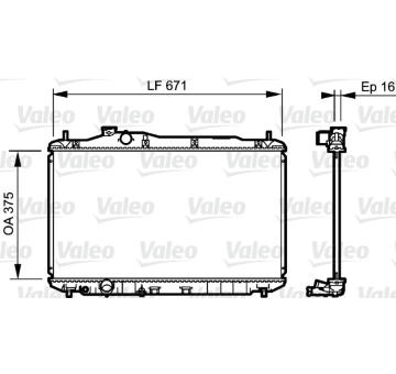 Chladič, chlazení motoru VALEO 735243