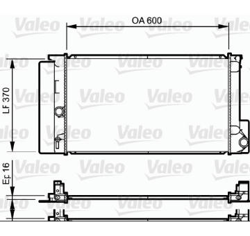 Chladič, chlazení motoru VALEO 735250