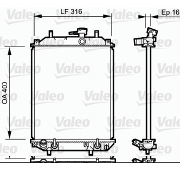 Chladič, chlazení motoru VALEO 735257