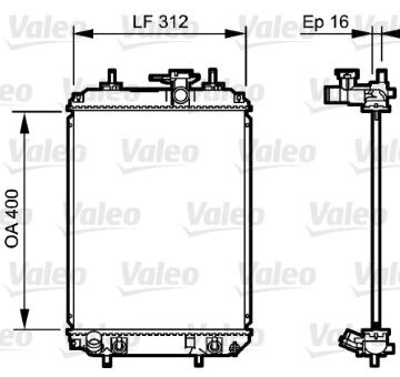 Chladič, chlazení motoru VALEO 735259
