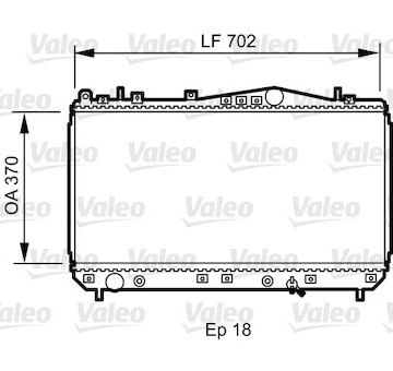 Chladič, chlazení motoru VALEO 735266