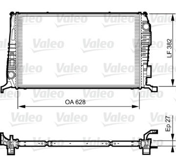 Chladič, chlazení motoru VALEO 735279