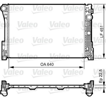 Chladič, chlazení motoru VALEO 735285