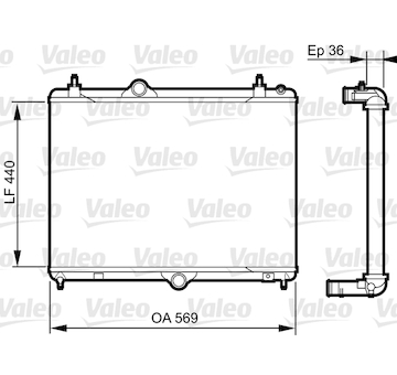 Chladič, chlazení motoru VALEO 735371
