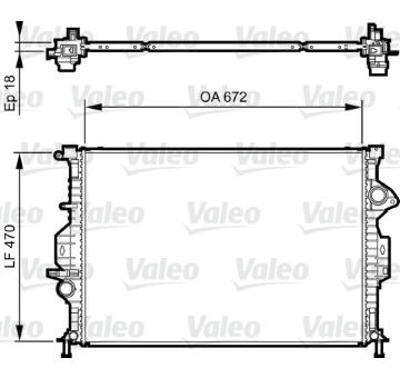 Chladič, chlazení motoru VALEO 735373