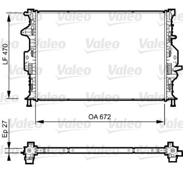 Chladič, chlazení motoru VALEO 735376