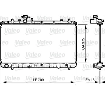 Chladič, chlazení motoru VALEO 735407
