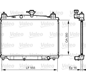 Chladič, chlazení motoru VALEO 735416