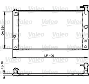 Chladič, chlazení motoru VALEO 735449