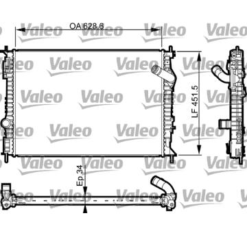 Chladič, chlazení motoru VALEO 735461