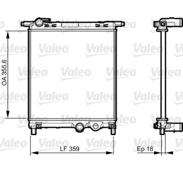 Chladič, chlazení motoru VALEO 735469