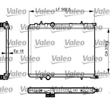 Chladič, chlazení motoru VALEO 735496