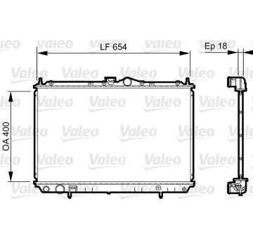 Chladič, chlazení motoru VALEO 735497