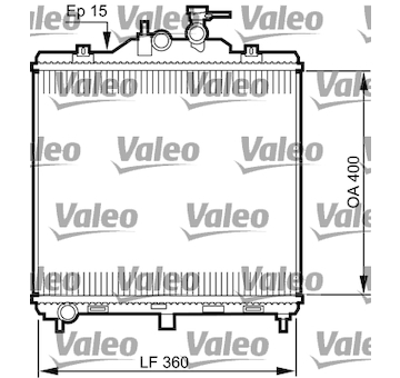 Chladič, chlazení motoru VALEO 735499