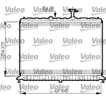 Chladič, chlazení motoru VALEO 735501