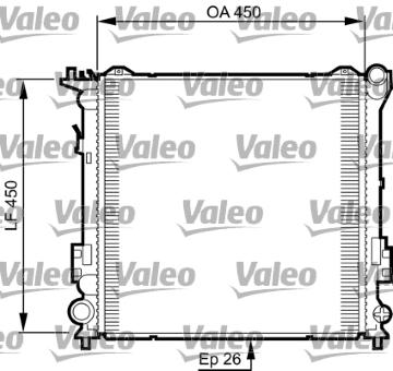 Chladič, chlazení motoru VALEO 735504