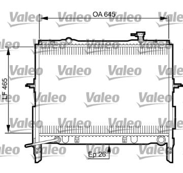 Chladič, chlazení motoru VALEO 735505