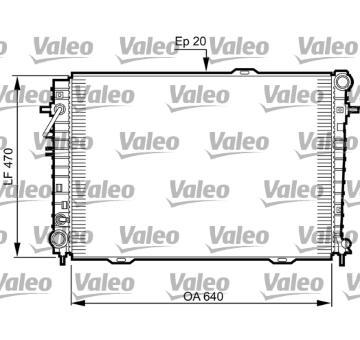 Chladič, chlazení motoru VALEO 735507