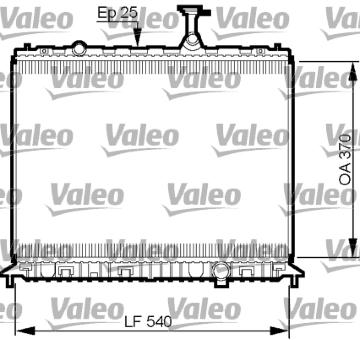 Chladič, chlazení motoru VALEO 735508