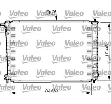 Chladič, chlazení motoru VALEO 735512