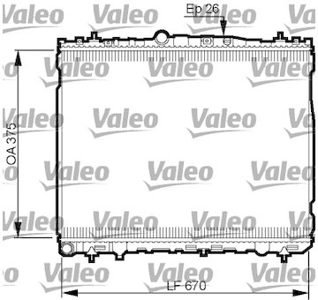 Chladič, chlazení motoru VALEO 735514