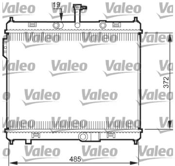 Chladič, chlazení motoru VALEO 735515