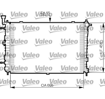 Chladič, chlazení motoru VALEO 735516