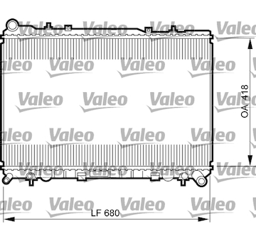 Chladič, chlazení motoru VALEO 735521