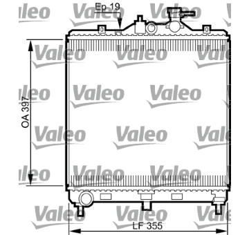 Chladič, chlazení motoru VALEO 735522