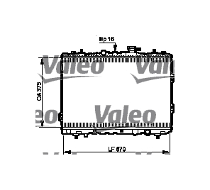 Chladič, chlazení motoru VALEO 735525