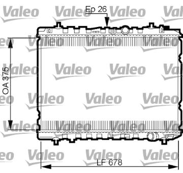 Chladič, chlazení motoru VALEO 735526