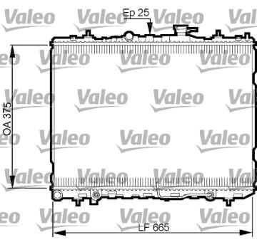 Chladič, chlazení motoru VALEO 735535