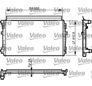 Chladič, chlazení motoru VALEO 735558