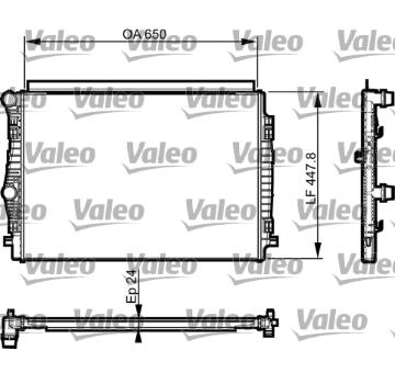 Chladič, chlazení motoru VALEO 735559