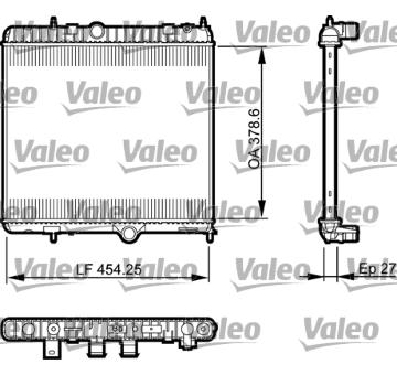 Chladič, chlazení motoru VALEO 735560