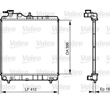 Chladič, chlazení motoru VALEO 735562