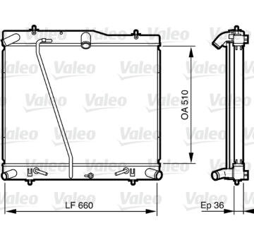 Chladič, chlazení motoru VALEO 735565