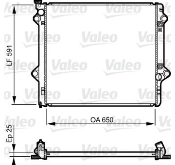 Chladič, chlazení motoru VALEO 735568